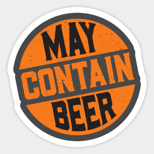 May Contain Beer Sticker